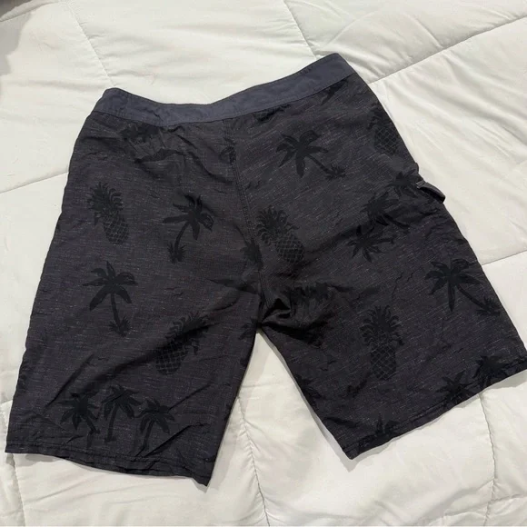 Rip Curl Charcoal Palm Print Shorts - Picture 2 of 3